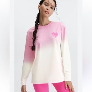 Fabletics dip die long sleeve boyfriend t